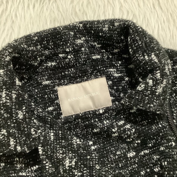 Banana republic black rocker jacket side zipper size 4 - Picture 7 of 10